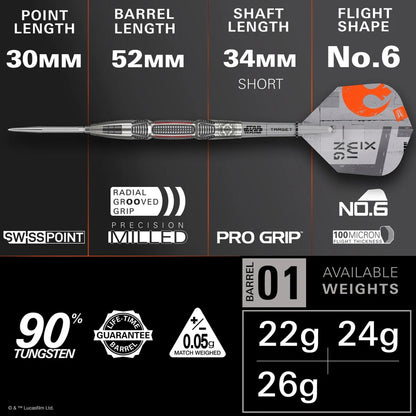 Star Wars™ | Target X-Wing 90% Tungsten Steel Tip Darts