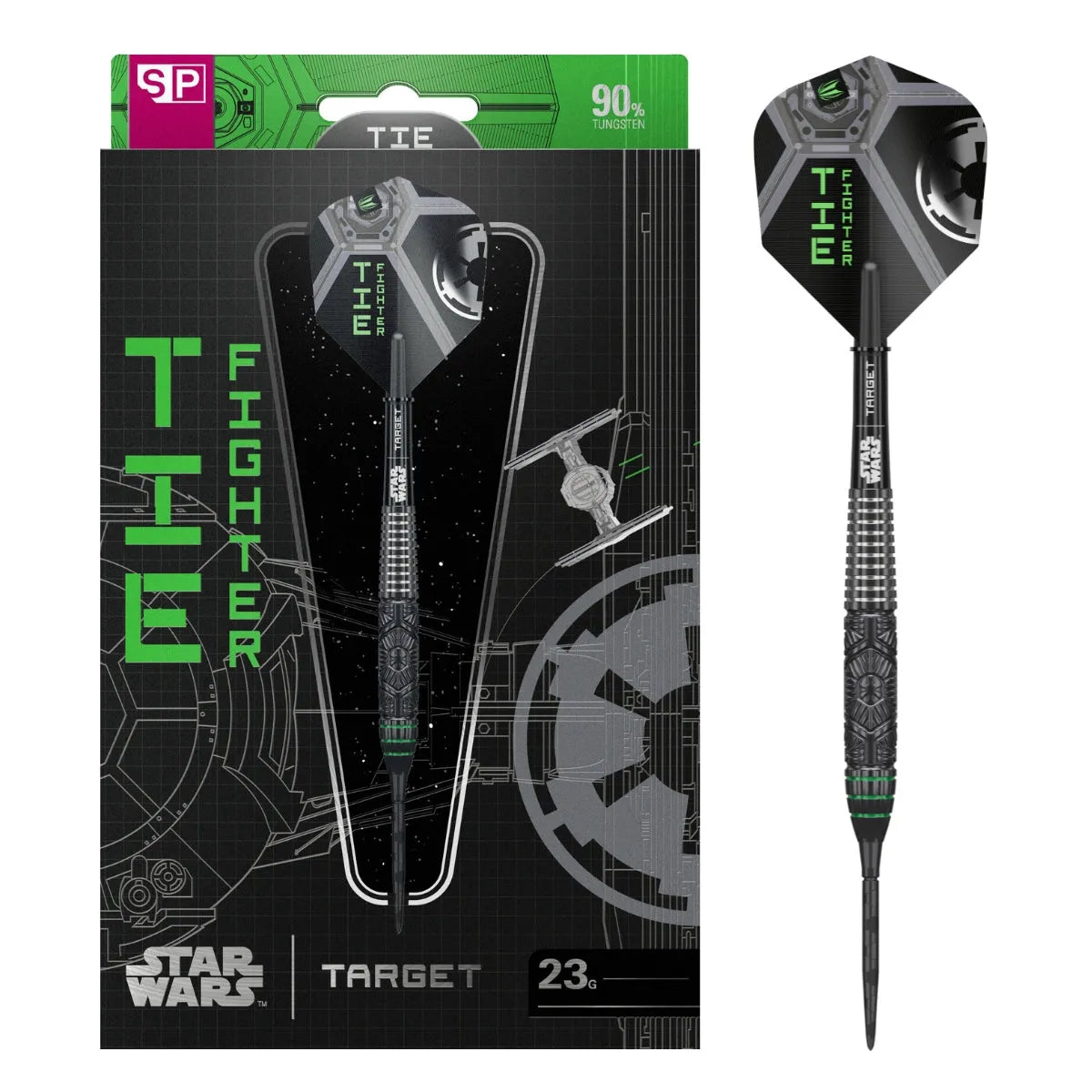 Star Wars™ | Target Tie Fighter 90% Tungsten Steel Tip Darts