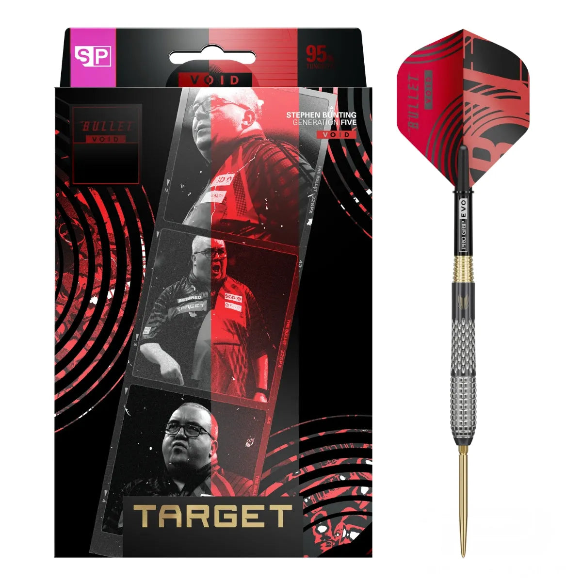 Target Stephen Bunting G5 Void 95% Tungsten Sp Steel Tip Darts