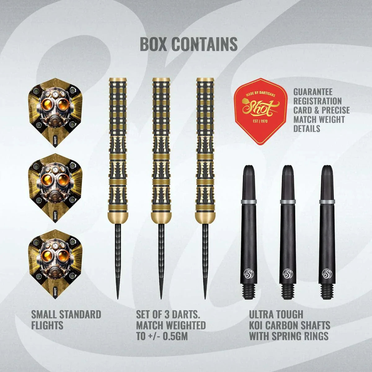 Shot Badlands The Sheriff 90% Tungsten Steel Tip Darts