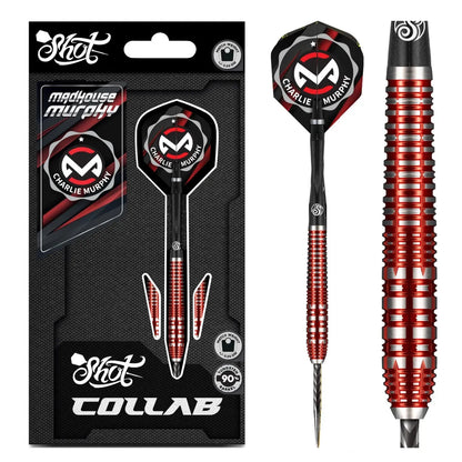 Shot Collab Pro Series Charlie Murphy 90% Tungsten Steel Tip Darts