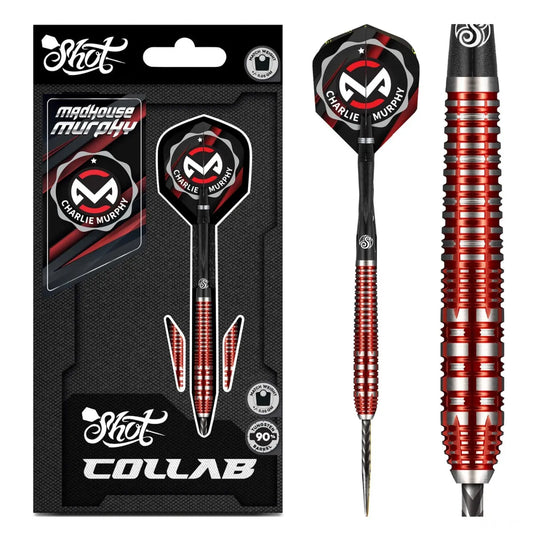 Shot Collab Pro Series Charlie Murphy 90% Tungsten Steel Tip Darts