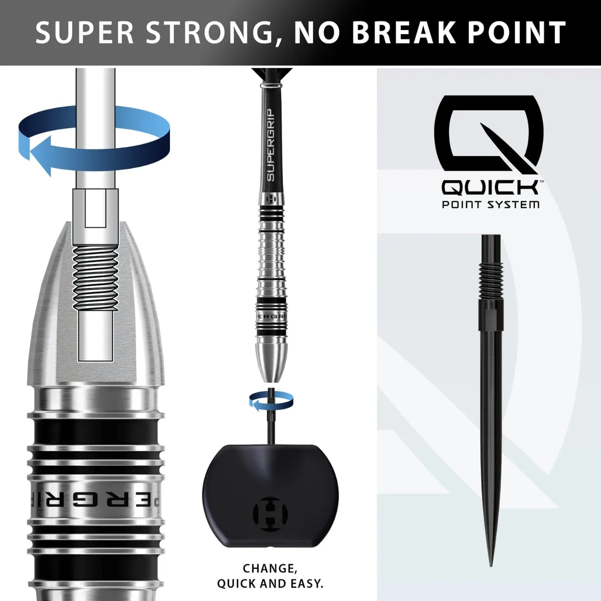 Harrows Supergrip Bomb quick point