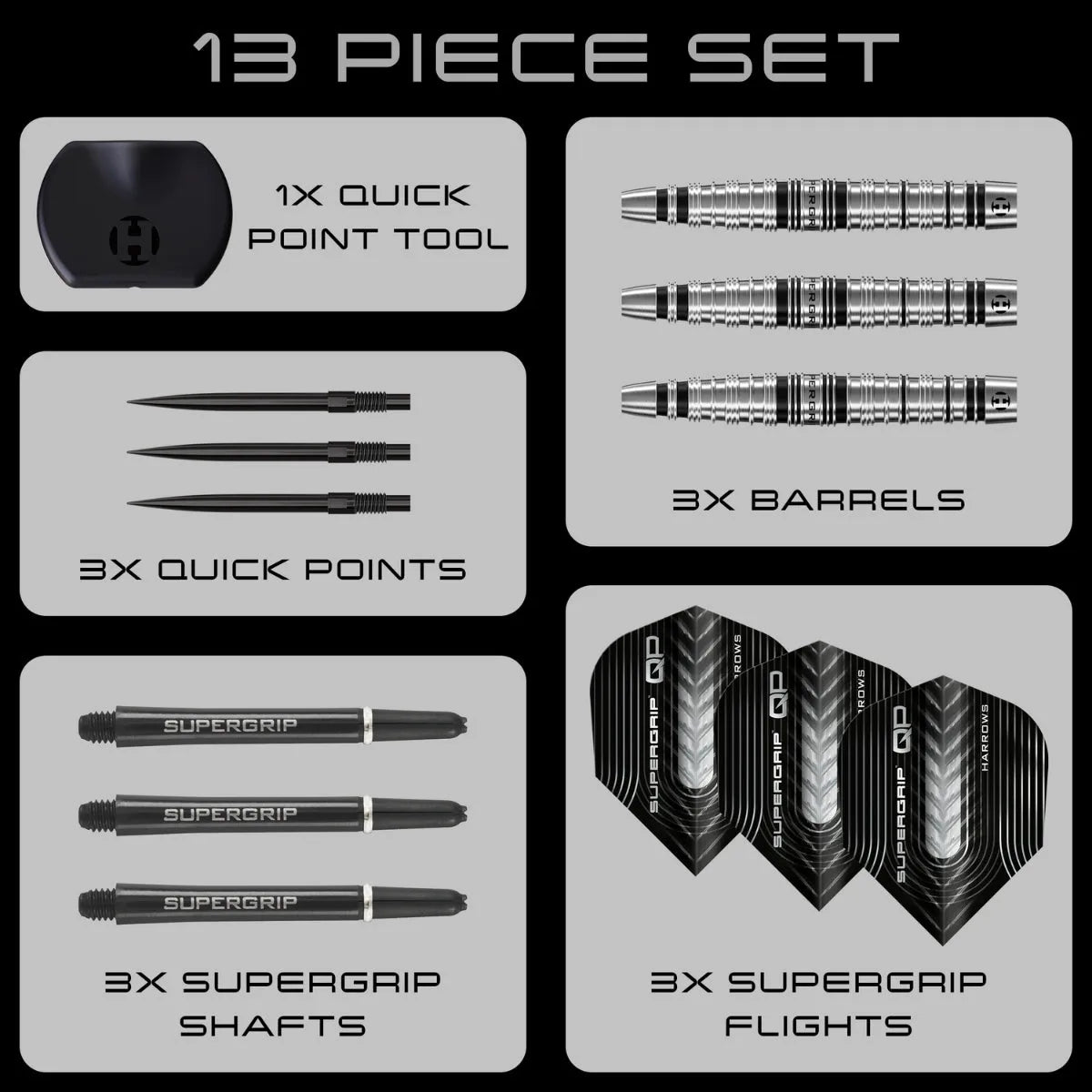 Harrows Supergrip Torpedo piece set
