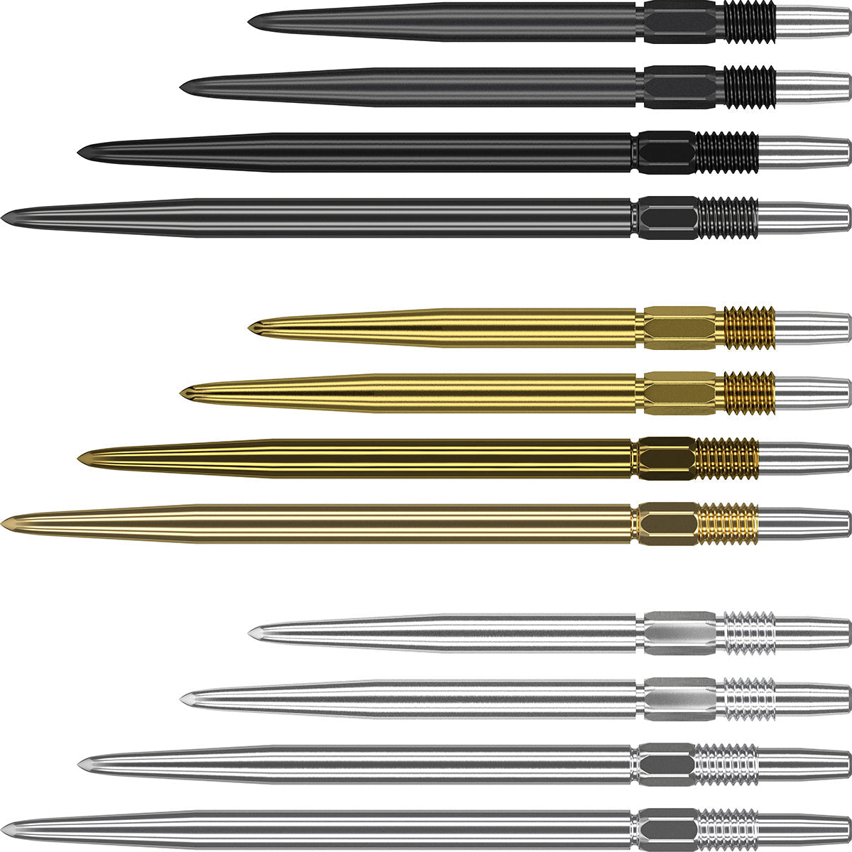 Swiss Plain Points Black 30mm