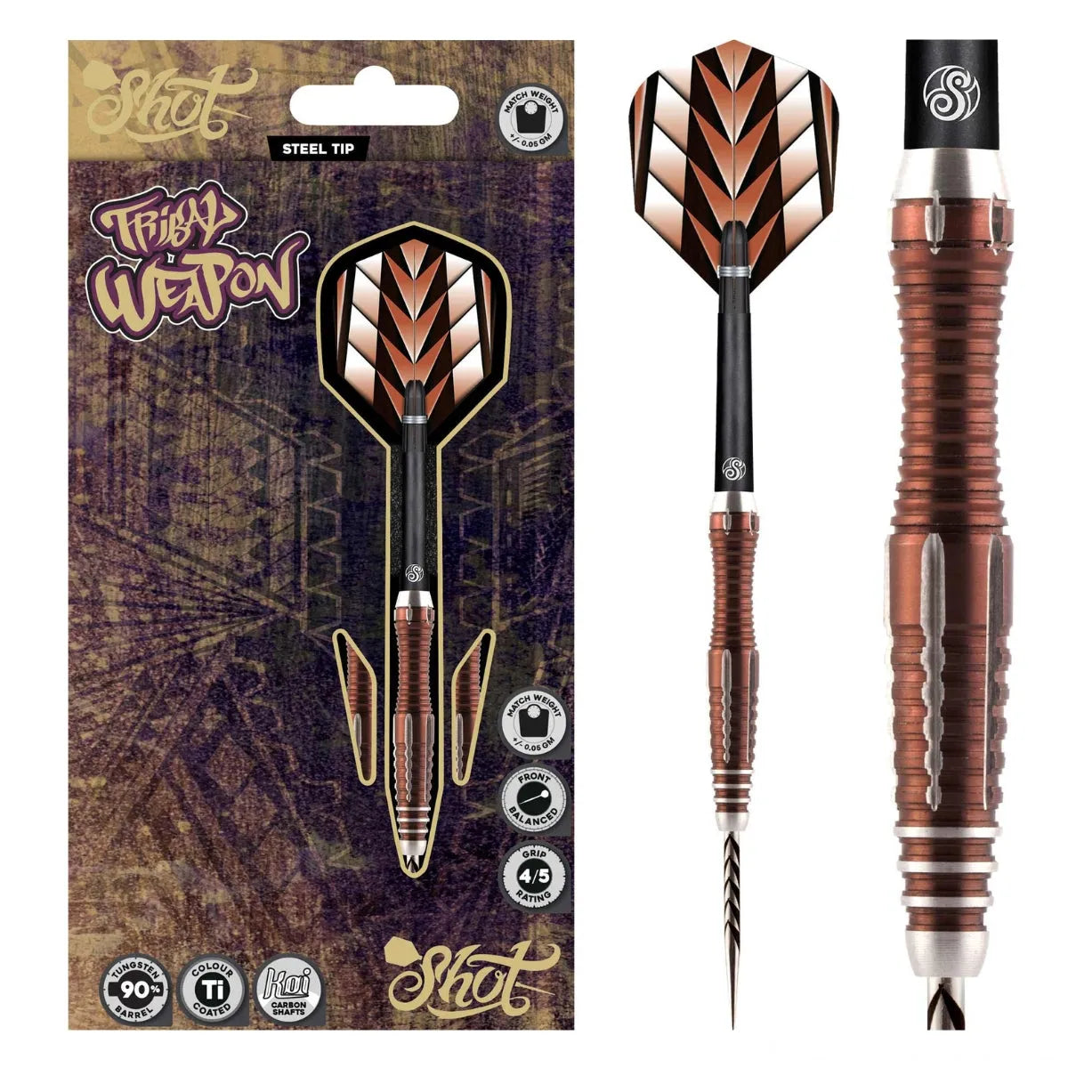 Tribal Weapon Java 90% Tungsten Steel Tip Darts By Shot