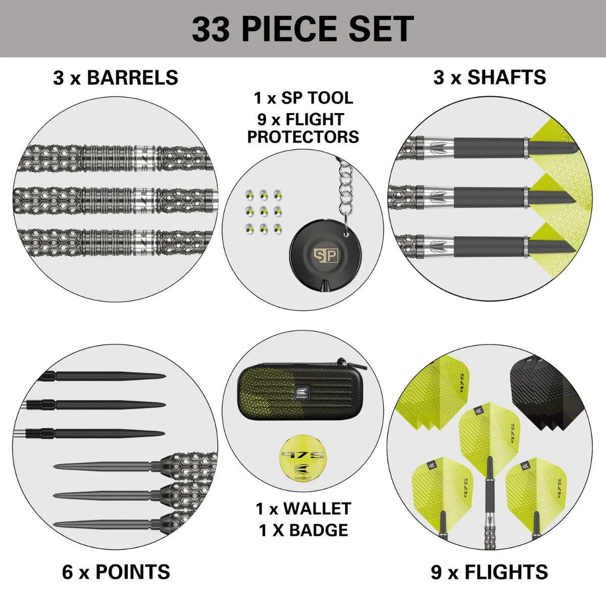 975 Ultra Marine 02 97.5% Tungsten Swiss Point Steel Tip Darts By Target