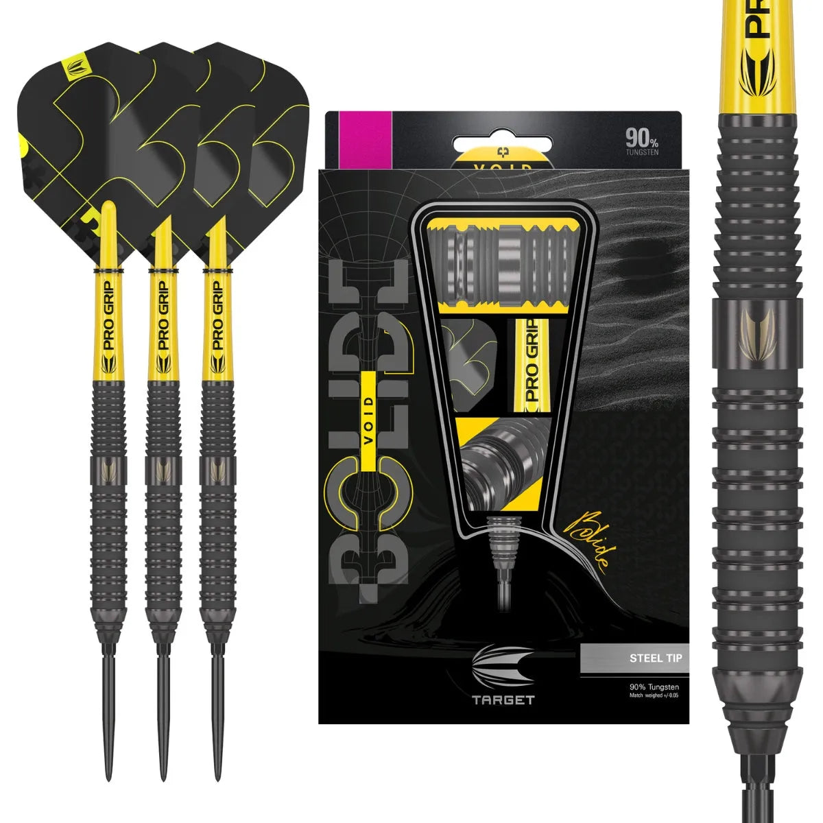 Target Darts Bolide Void 02 90% Tungsten Steel Tip Darts - image 3