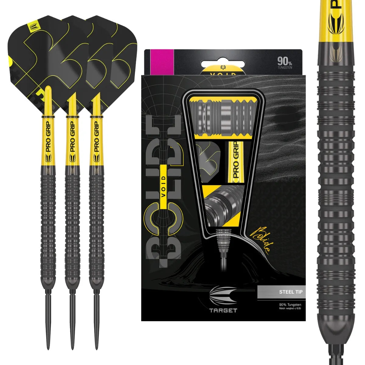 Target Darts Bolide Void 04 90% Tungsten Steel Tip Darts - image 3