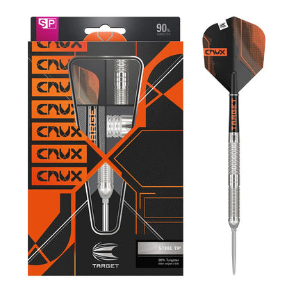 Crux 01 90% Tungsten Swiss Point Steel Tip Darts By Target