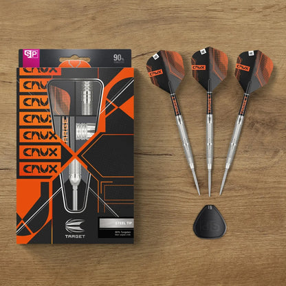 Crux 02 90% Tungsten Swiss Point Steel Tip Darts By Target