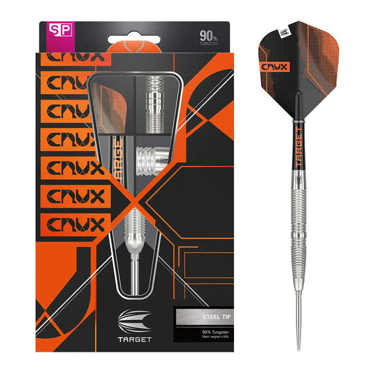 Crux 02 90% Tungsten Swiss Point Steel Tip Darts By Target
