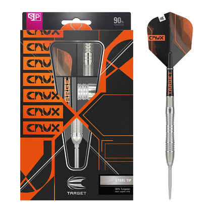 Crux 03 90% Tungsten Swiss Point Steel Tip Darts By Target
