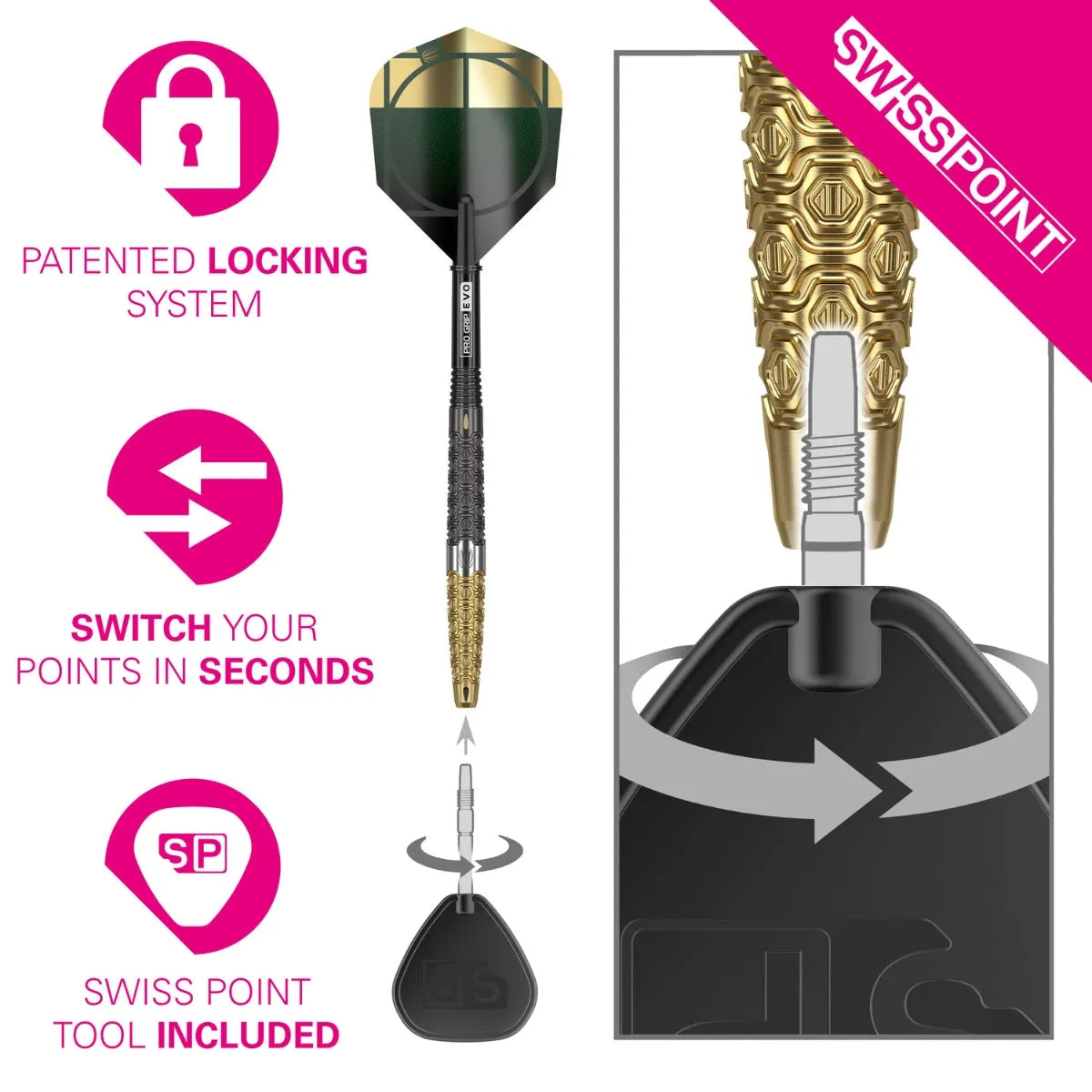 Cult Envy 01 90% Tungsten Sp Steel Tip Darts By Target