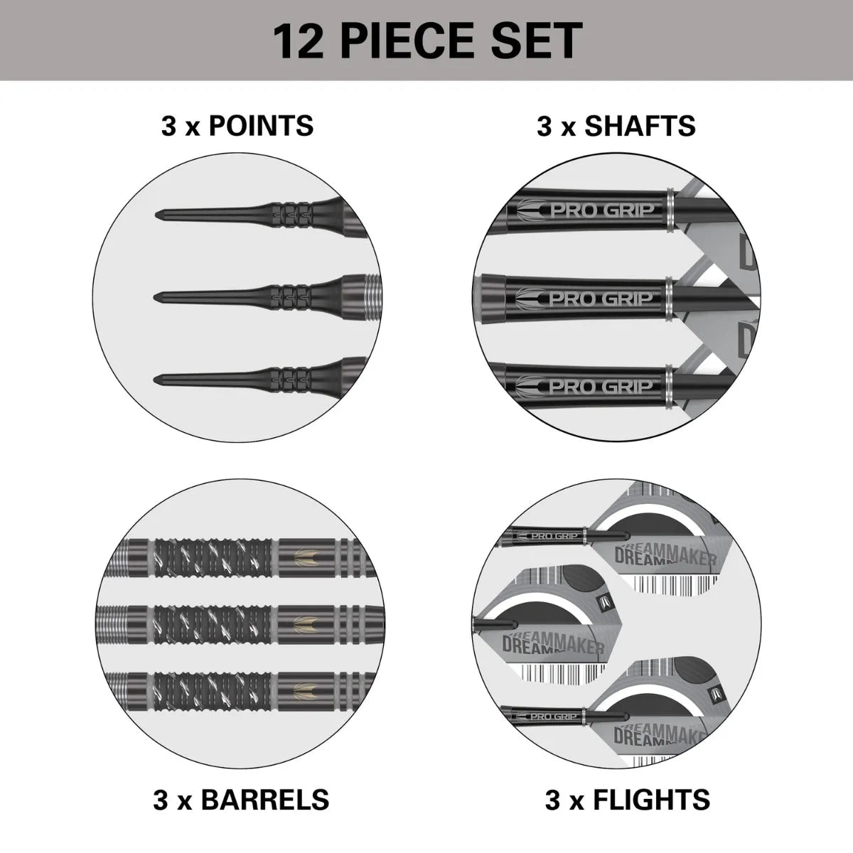 Dimitri Van Den Bergh X Echo 90% Tungsten Sp Steel Tip Darts By Target