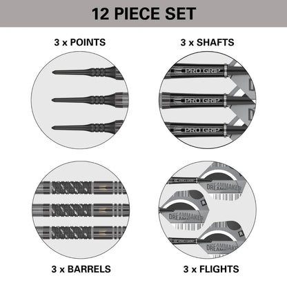 Dimitri Van Den Bergh X Echo 90% Tungsten Sp Steel Tip Darts By Target
