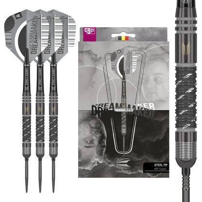 Dimitri Van Den Bergh X Echo 90% Tungsten Sp Steel Tip Darts By Target