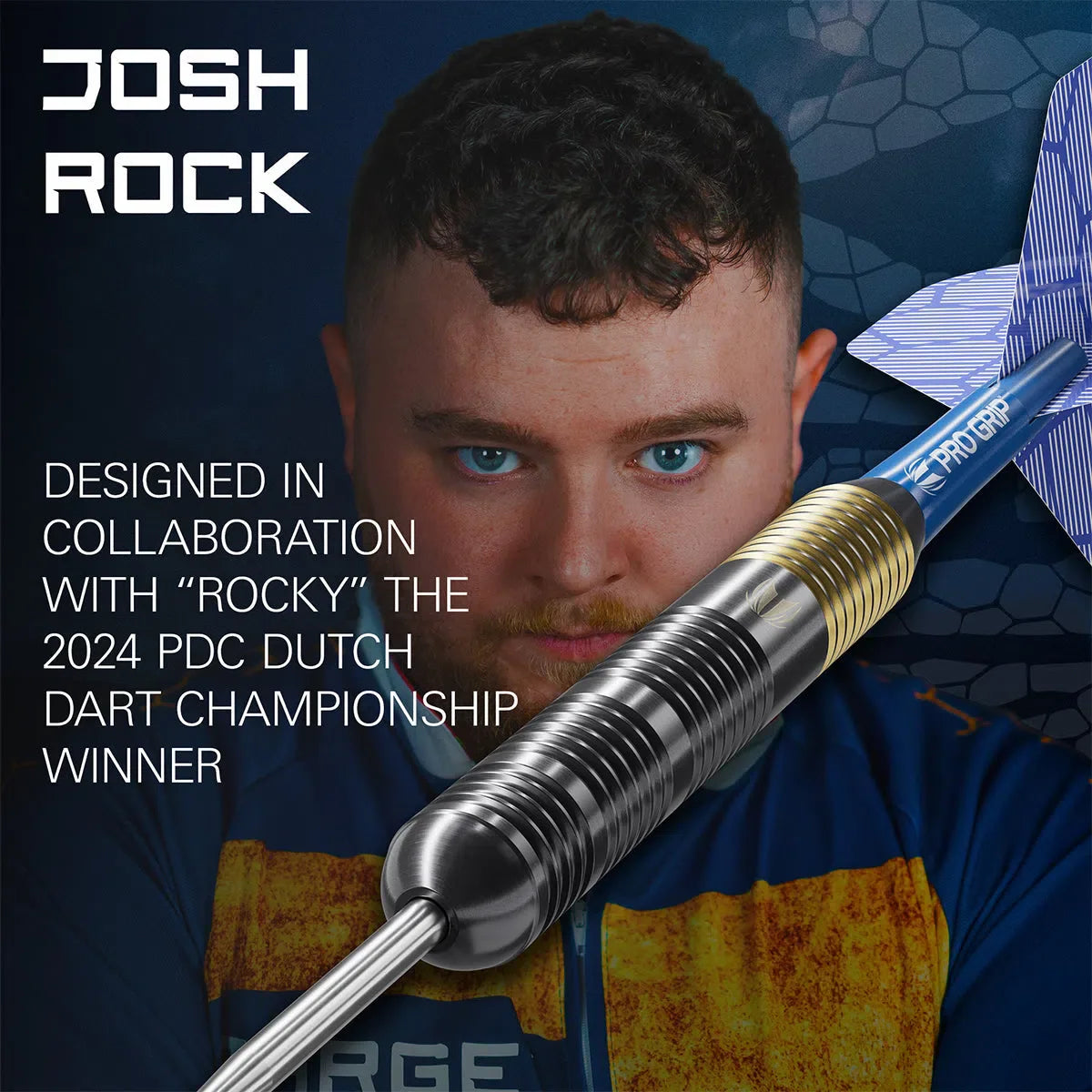 Josh Rock Brass Steel Tip Darts By Target 22 Gram