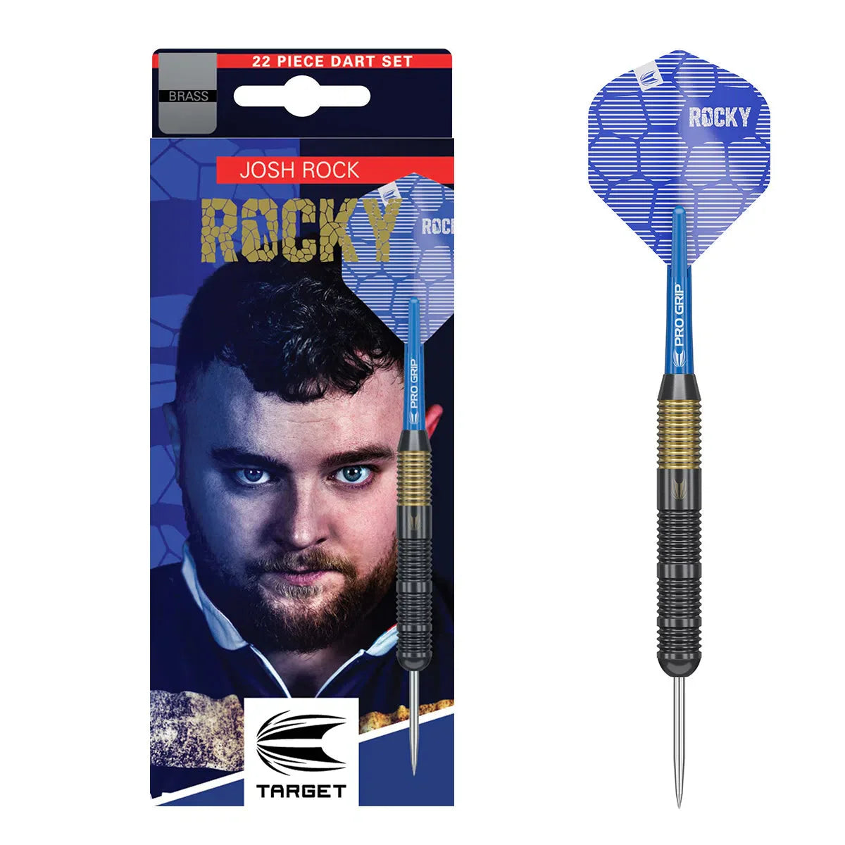 Josh Rock Brass Steel Tip Darts By Target 22 Gram