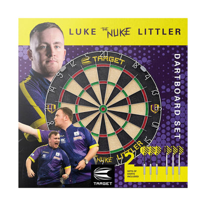 Luke The Nuke Littler Cabinet & Dartboard Set By Target