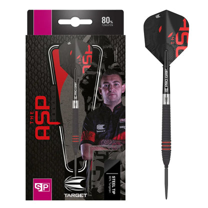 Nathan Aspinall 80% Black Swiss Point Steel Tip Darts By Target