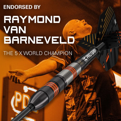 Raymond Van Barneveld 80% Black Swiss Point Steel Tip Darts By Target