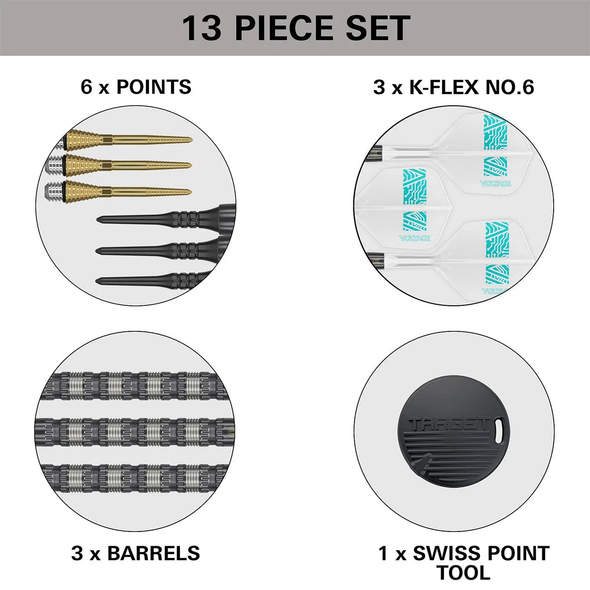 Rob Cross 95K 95% Tungsten Sp Steel Tip Darts By Target