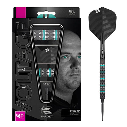 Rob Cross Black Edition 90% Tungsten Swiss Steel Tip Darts By Target