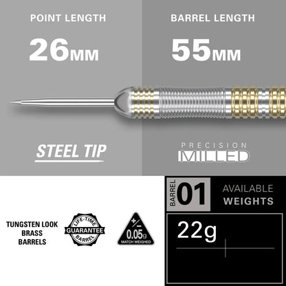 Rob Cross Brass Steel Tip Darts By Target
