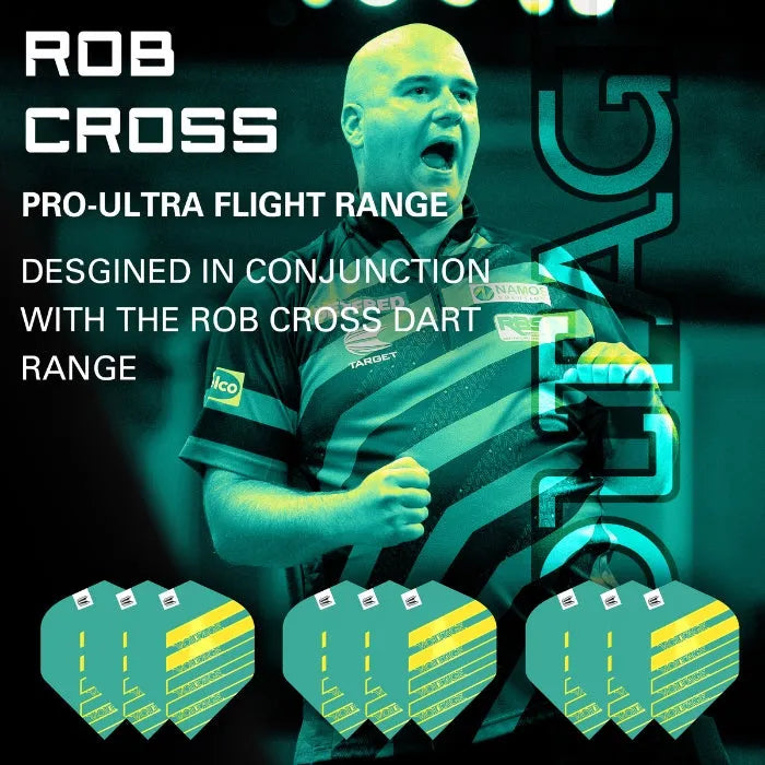 3 X Sets Rob Cross Pro.Ultra No2 Aqua Flights By Target