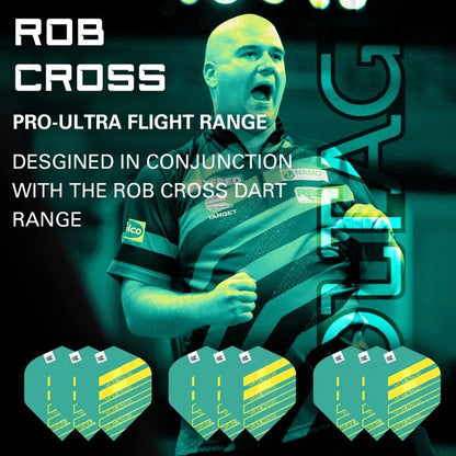 3 X Sets Rob Cross Pro.Ultra No2 Aqua Flights By Target