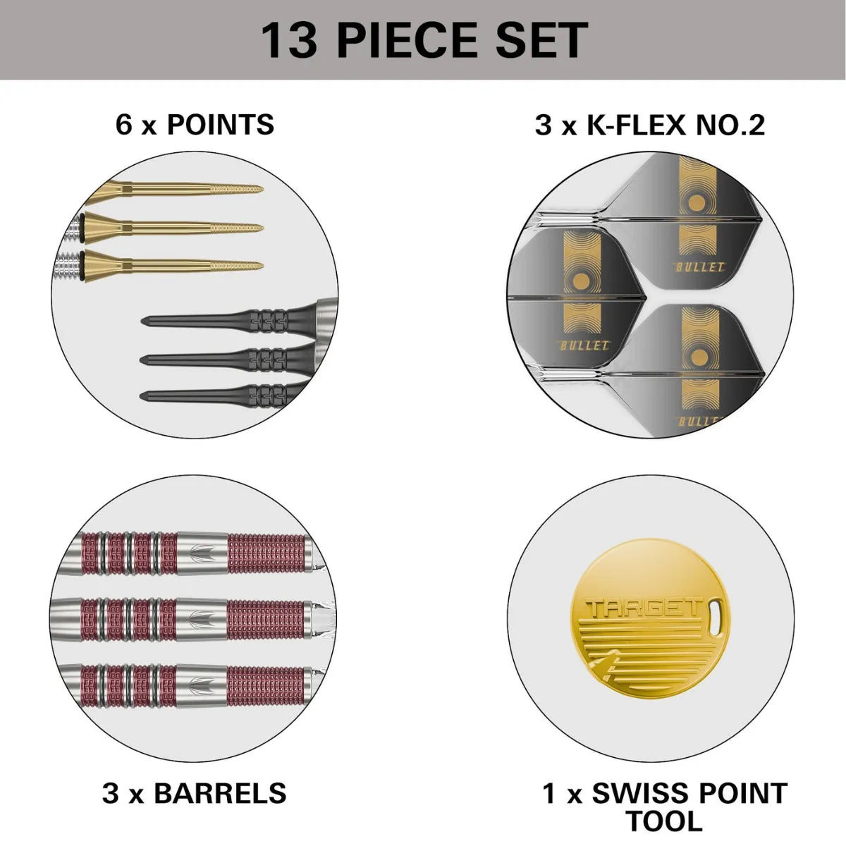 Stephen Bunting 95K 95% Tungsten Sp Steel Tip Darts By Target