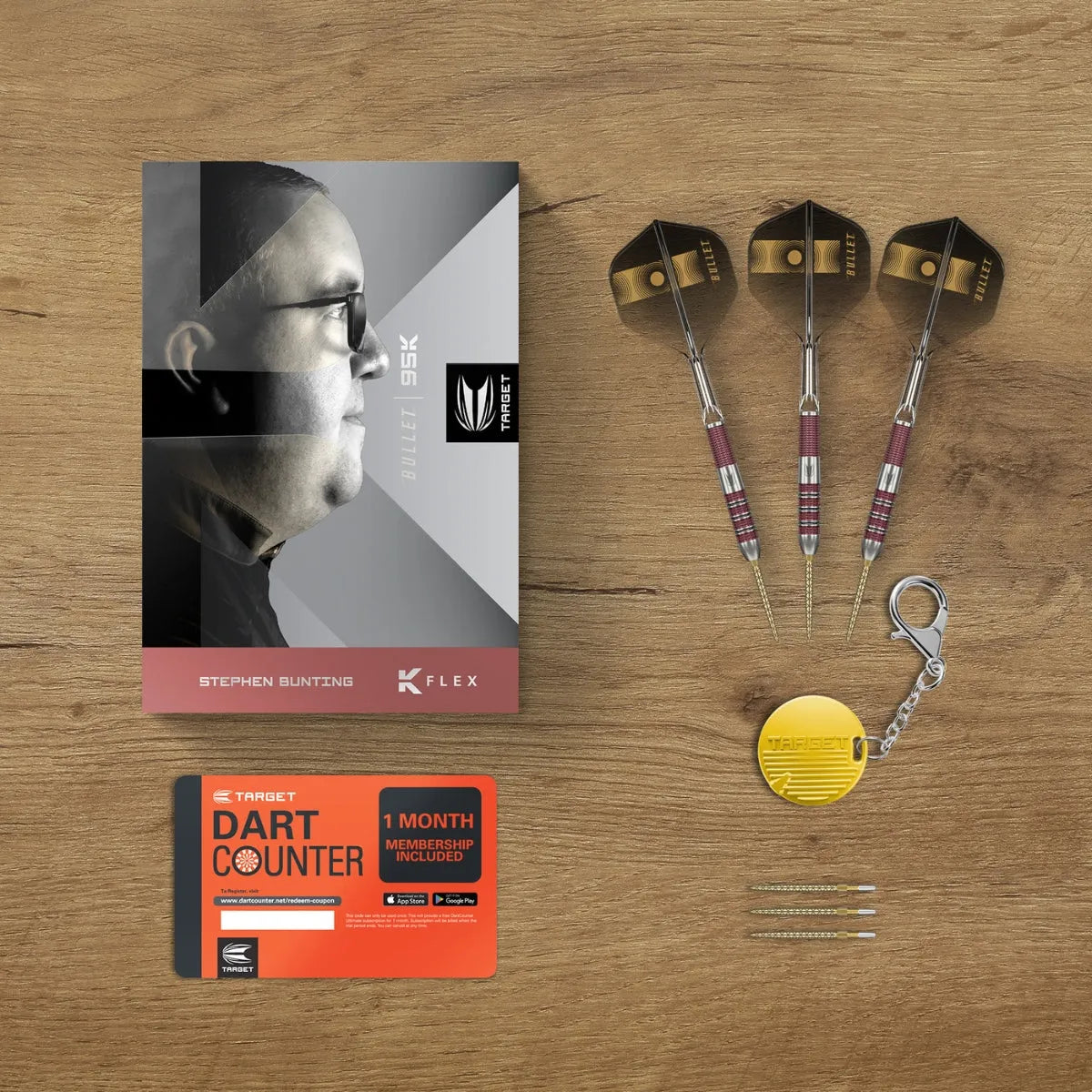 Stephen Bunting 95K 95% Tungsten Sp Steel Tip Darts By Target