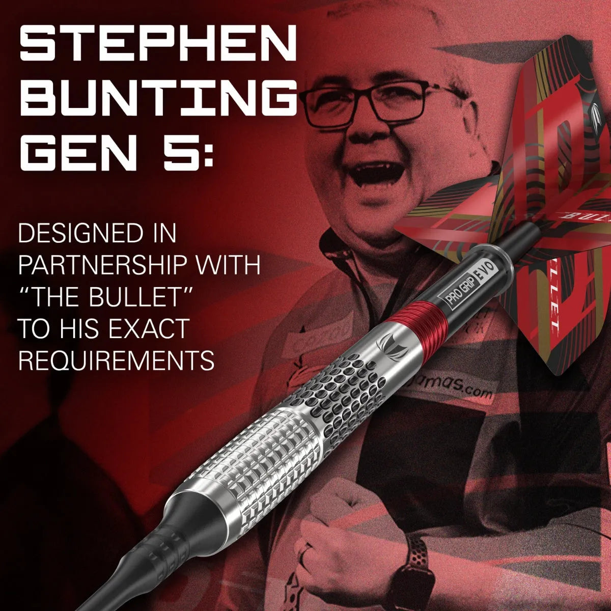 Stephen Bunting Gen 5 95% Tungsten Sp Steel Tip Darts By Target