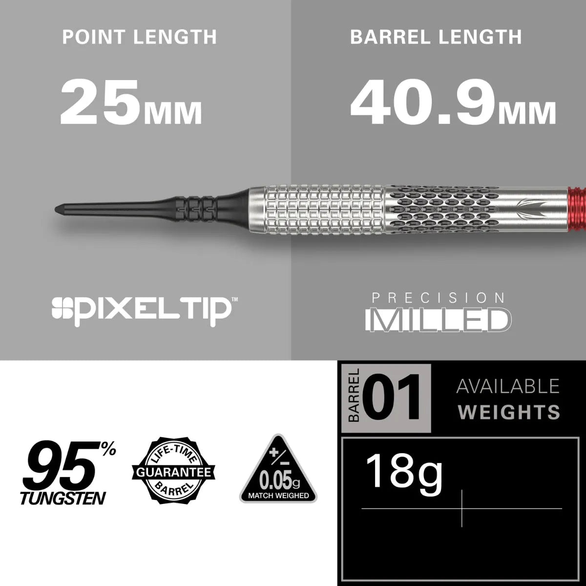 Stephen Bunting Gen 5 95% Tungsten Sp Steel Tip Darts By Target