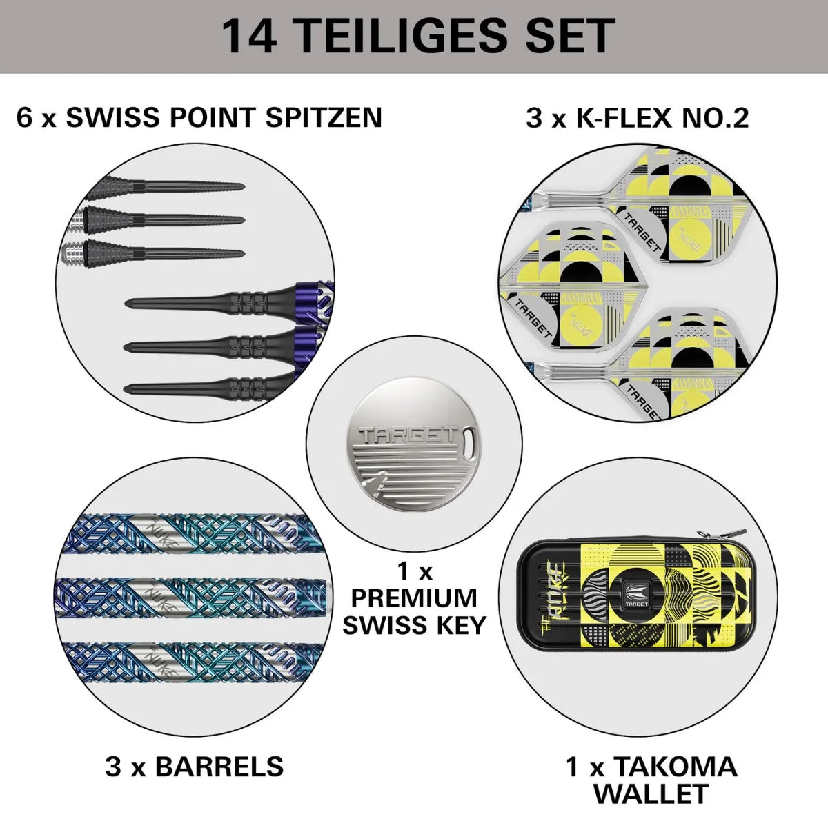 Target Luke Littler Edge 95% Tungsten Sp Steel Tip Darts