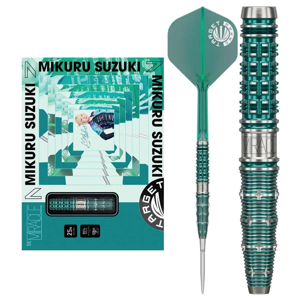 Target Japan Mikuru Suzuki The Miracle G7 Swiss Point 95% Steel Tip Darts