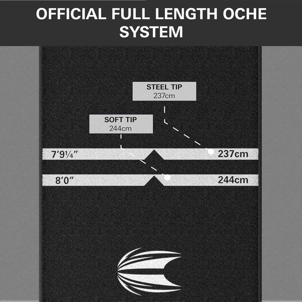Target World Champion Floor Protect Dart Mat - Lightweight Odourless