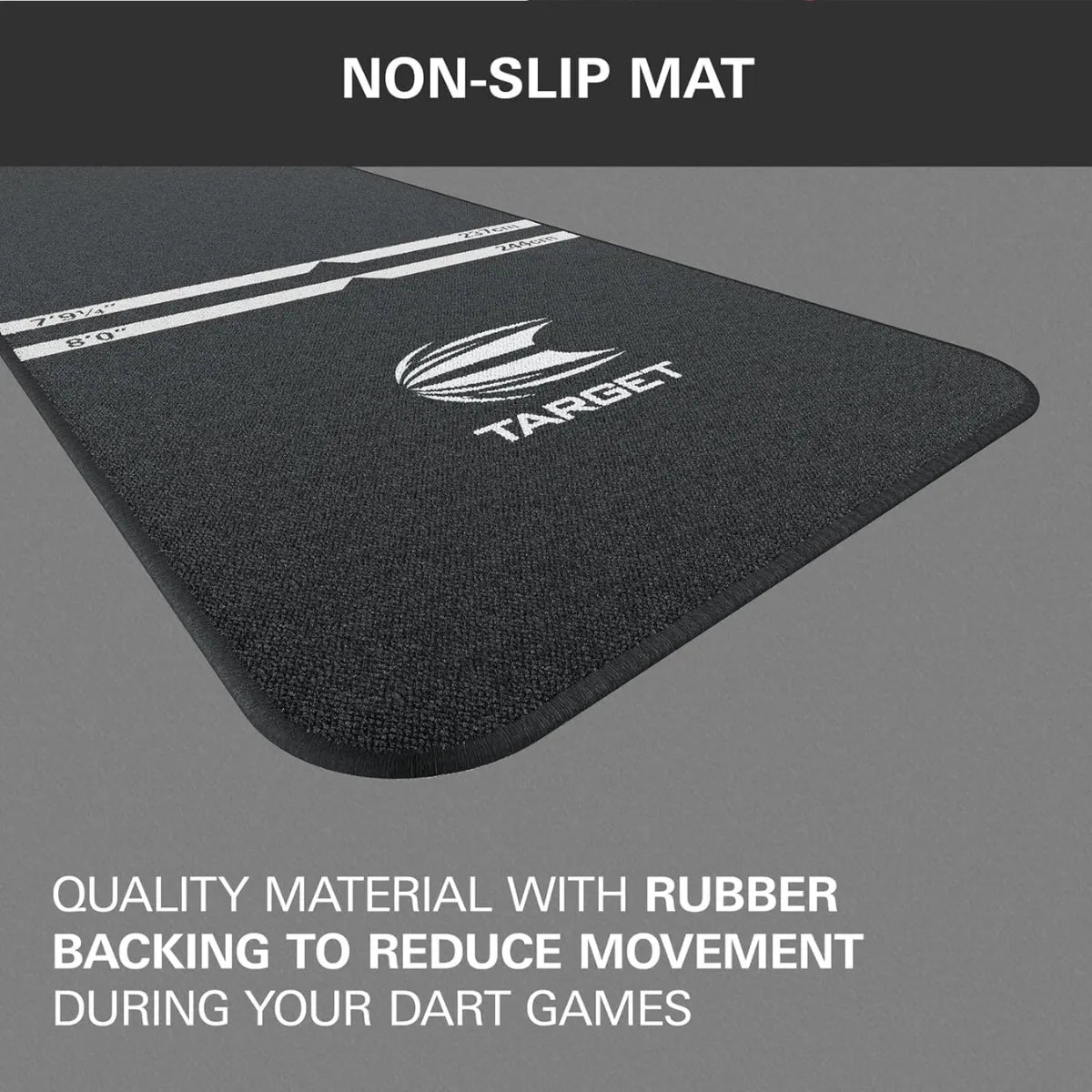 Target World Champion Floor Protect Dart Mat - Lightweight Odourless