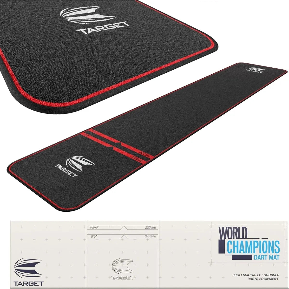 Target World Champion Floor Protect Dart Mat - Lightweight Odourless