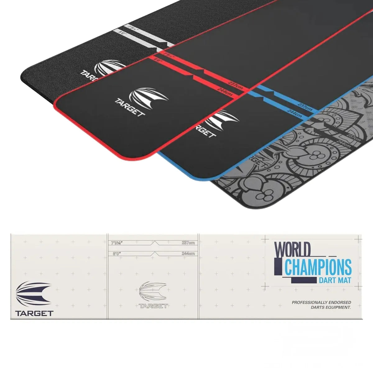 Target World Champion Floor Protect Dart Mat - Lightweight Odourless
