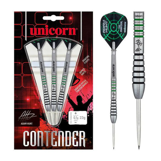 Adam Hunt Contender Phase 2 90% Tungsten Steel Tip Darts By Unicorn
