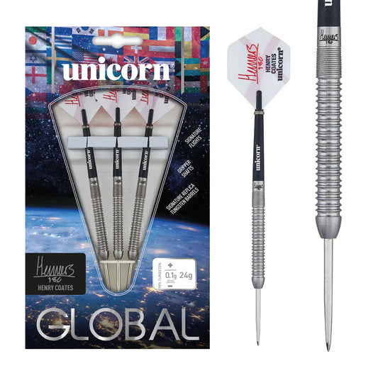 Henry Coates 90% Tungsten Steel Tip Darts By Unicorn