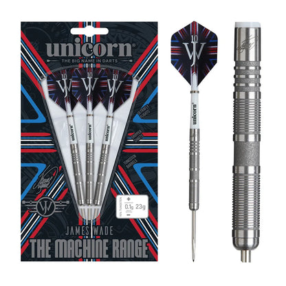 James Wade The Machine 04 90% Tungsten Steel Tip Darts By Unicorn