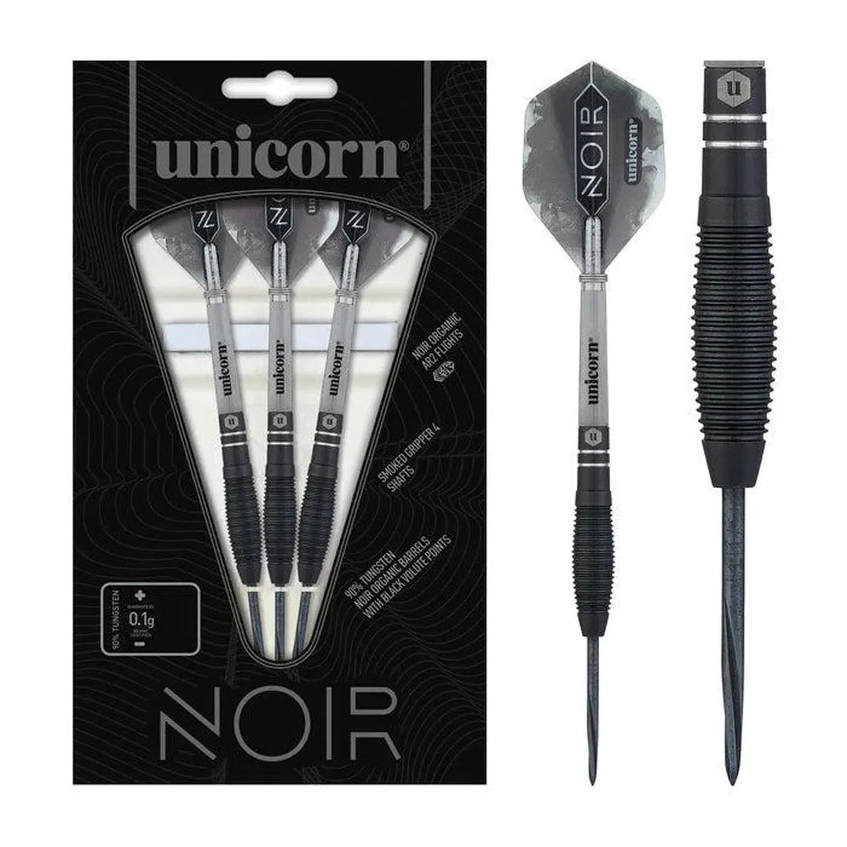 Noir Style 1 90% Tungsten Steel Tip Darts By Unicorn