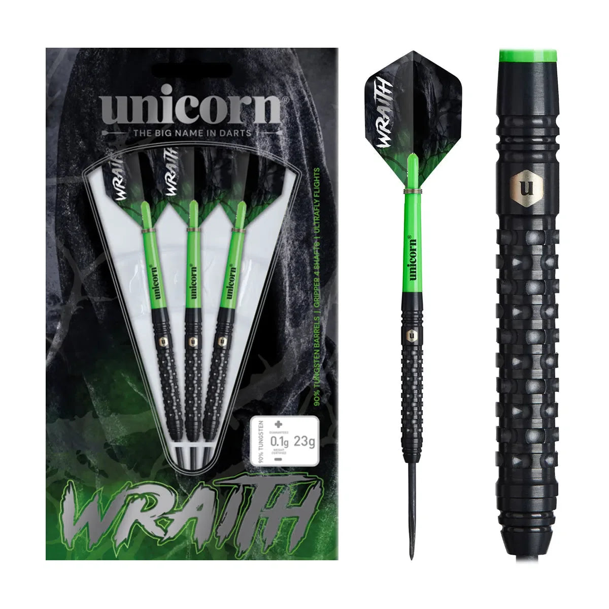 Wraith 90% Tungsten Steel Tip Darts By Unicorn