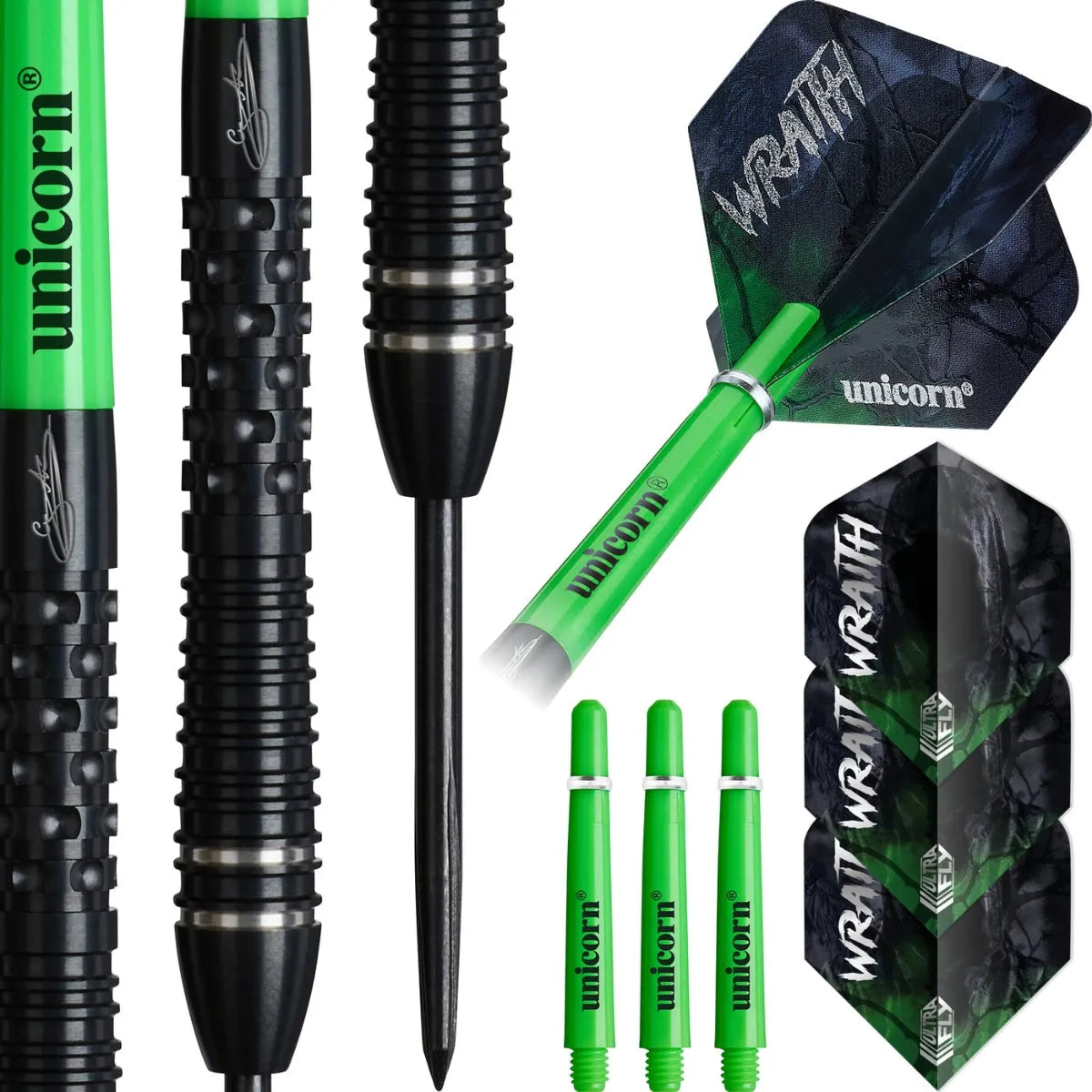 Unicorn Wraith Gary Anderson Phase 6 90% Tungsten Steel Tip Darts