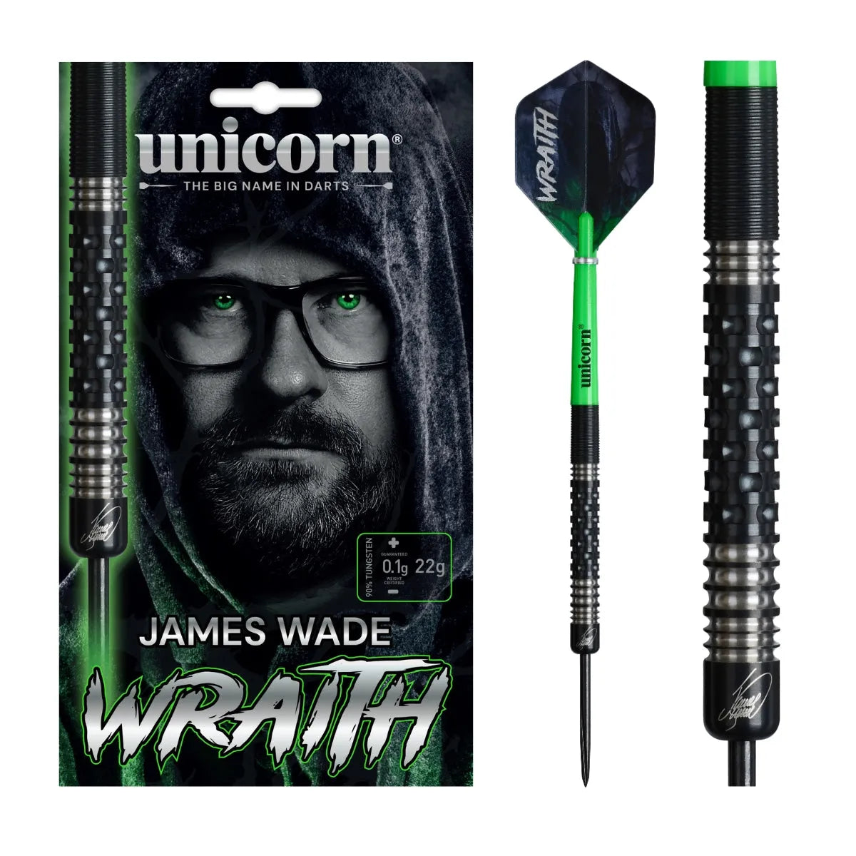 Unicorn Wraith James Wade Phase 2 90% Tungsten Steel Tip Darts