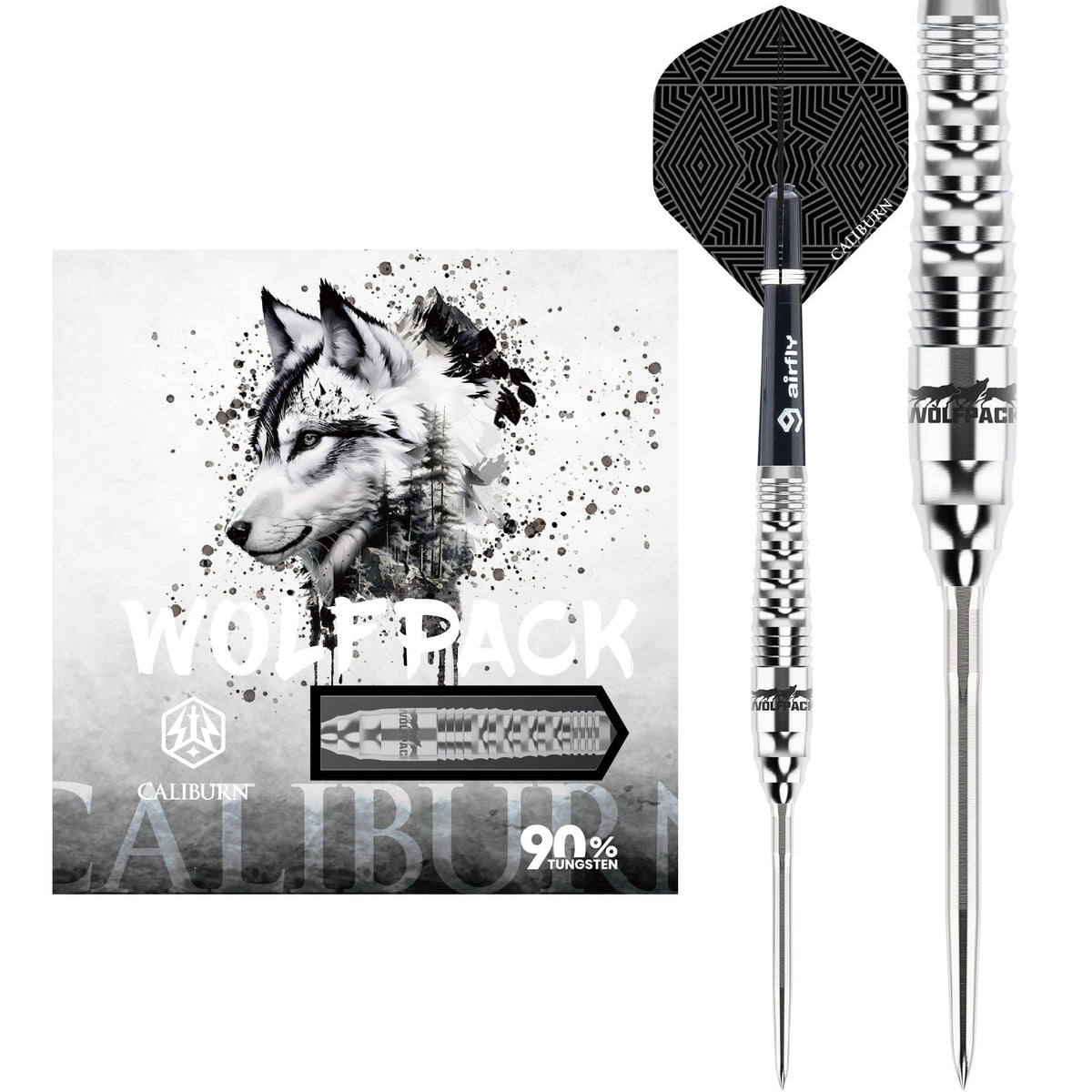 Caliburn Wolfpack Darts - Steel Tip - 90% Tungsten - W3 -
