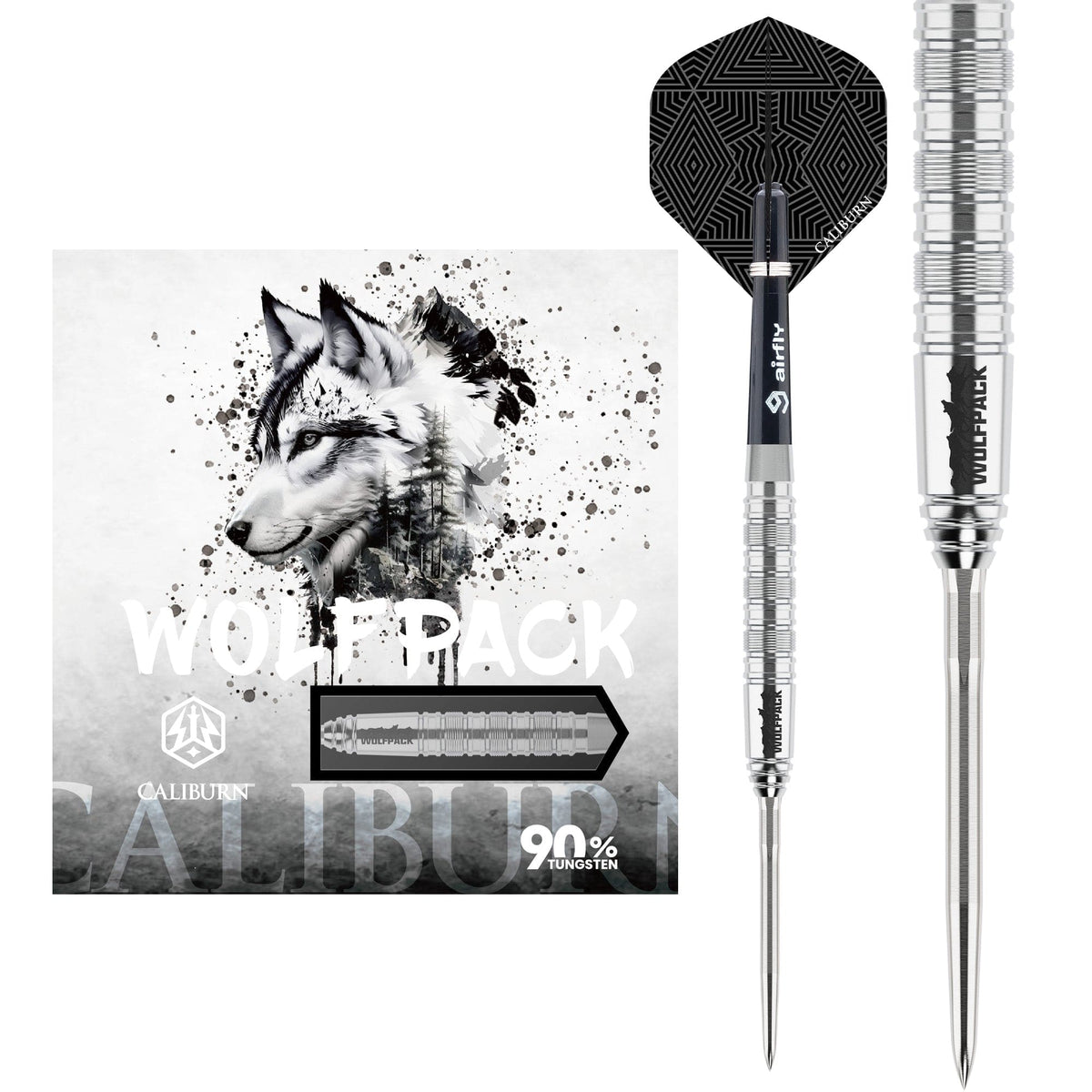Caliburn Wolfpack Darts - Steel Tip - 90% Tungsten - W7 -
